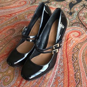 Calvin Klein Patent Mary Jane heels